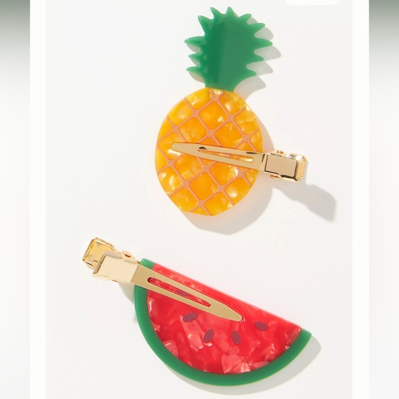 Citrus Paradise Crease-Free Clips, Set of 2 - Picture 2 of 4